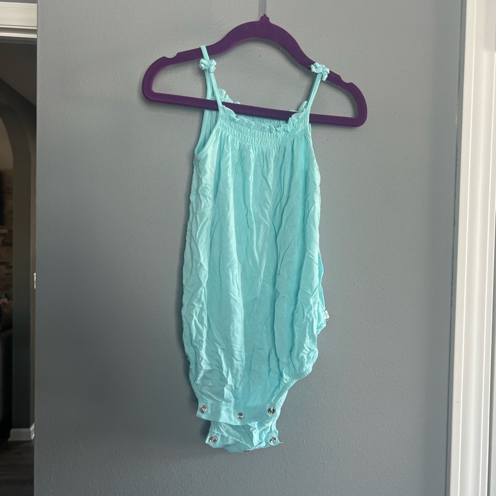 Posh Peanut Aqua Blue Kids One Piece